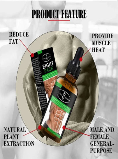 Aichun Beauty Eight Pack Abdominal Essential Oil for Men Strong Belly Burning Muscle Fat Remove Renews Skin Weight Loss Slimming Oil