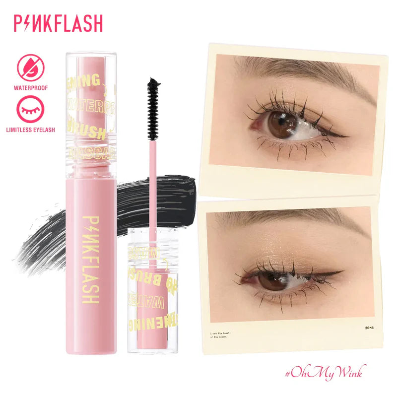 PINKFLASH Limitless Eyelash Fiber-Filled Mascara For Crazy Length & Curled Ultrathin Fibre Waterproof Skinny Mascara