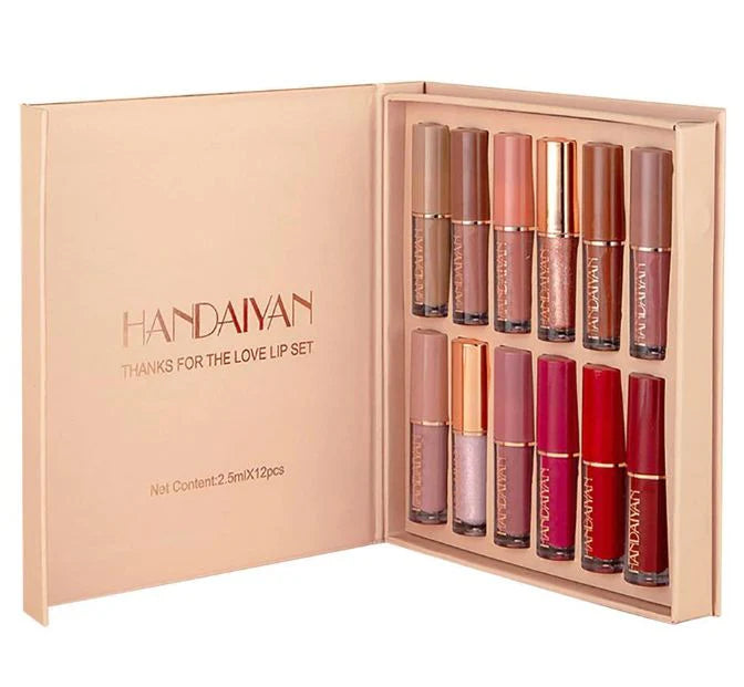 Handiyan 12 Pcs Lip Gloss Gift Set