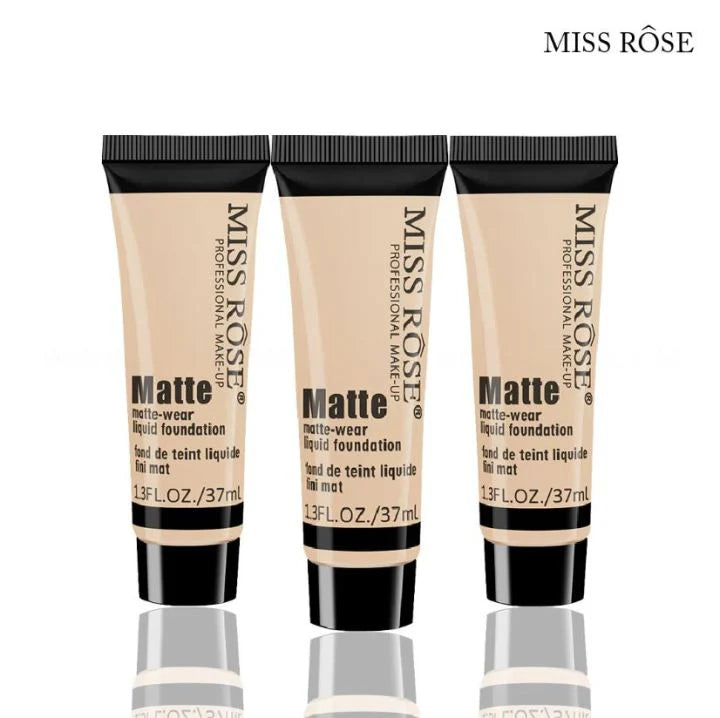 Miss Rose Long Lasting Liquid Full Skin Coverage Soft Matte Foundation 37ml