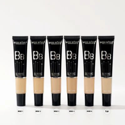 Miss Rose Silk Radiance Mineral Pigments All Skin Type Vitamin E Long-lasting BB Cream