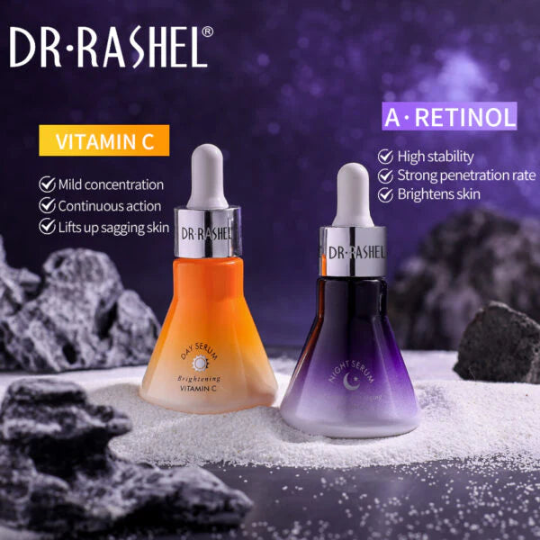 DR.RASHEL Pack of 2 Brightening Anti Aging Day Serum And Night Serum 1724