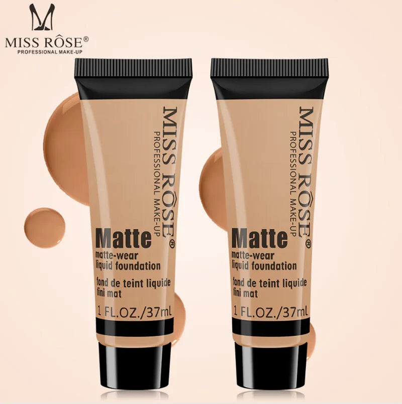 MISS ROSE 3 Pcs Set Concealer Matte Foundation & Pearl Primer 22ml