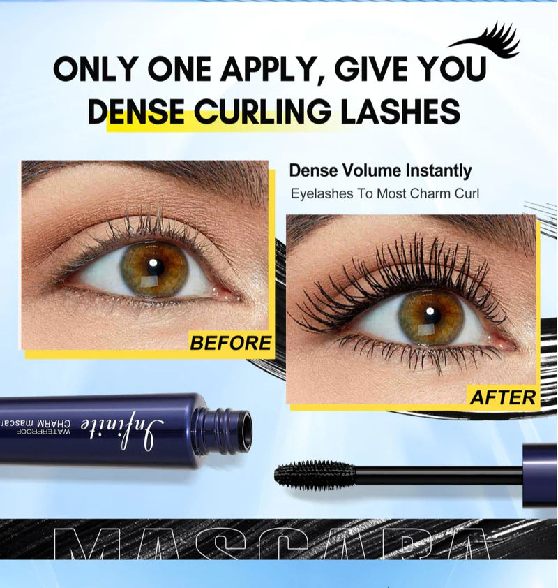 BOB 720 Waterproof Fast Dense Intensity Charm Curl Lash Black Mascara