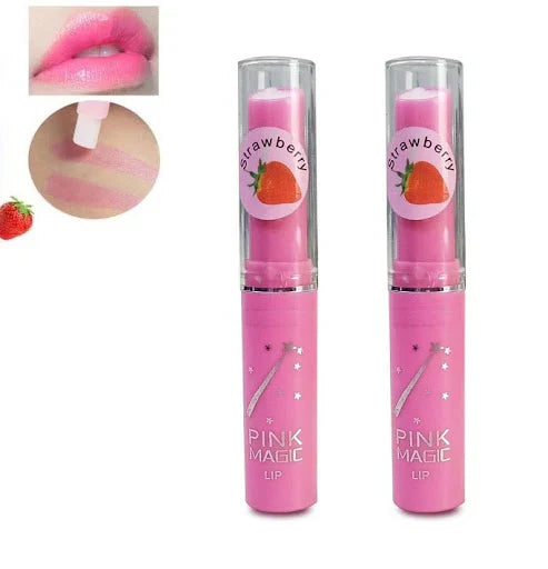 Miss Beauty Pack of 03 Pink Magic Color Changing Lip Balm – Moisturizing & Natural Tint (Sunflower,Strawberry,Green Tea)