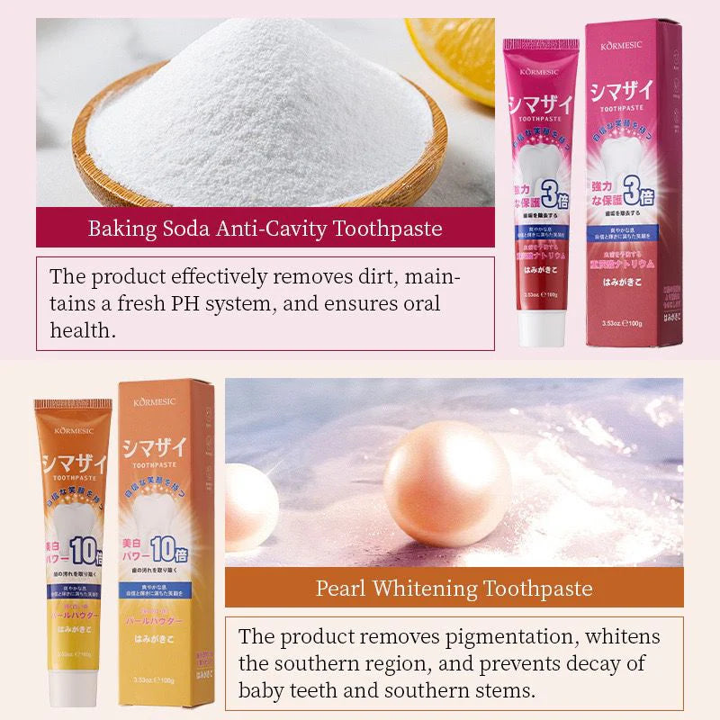 KORMESIC Private Label natural whitening organic Pearl Whitening tooth paste Orange 100g KMC250236