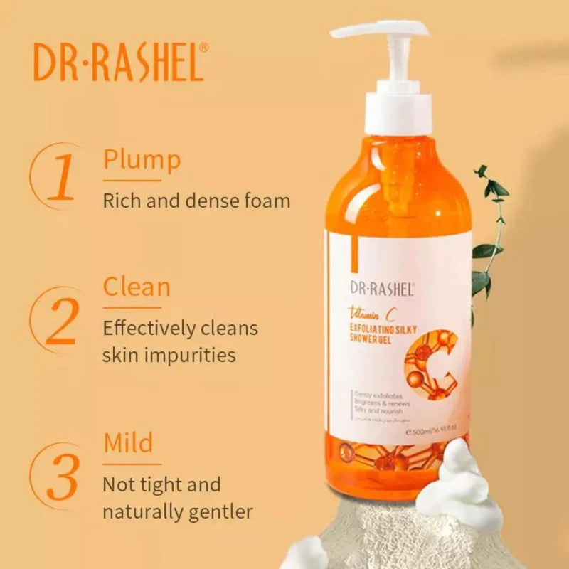 DR.Rashel 6 PC Vitamin C Anti-Aging Skincare, Brightening Moisturizing Series