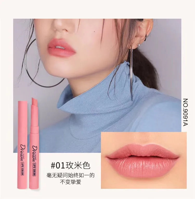 HENG FANG Set OF 6 - Waterproof Matte Color Makeup Lipsticks.