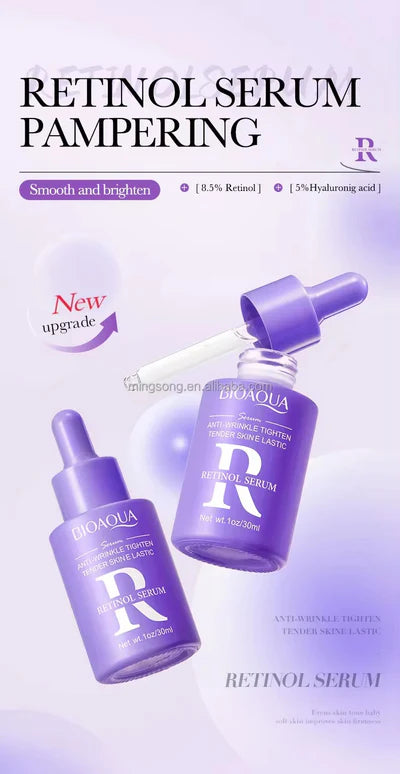 Bioaqua Retinol Serum Anti Wrinkle Dark Spots Facial Serum Whiten Face Skincare Essence For Girls And Women 30ml BQY00751