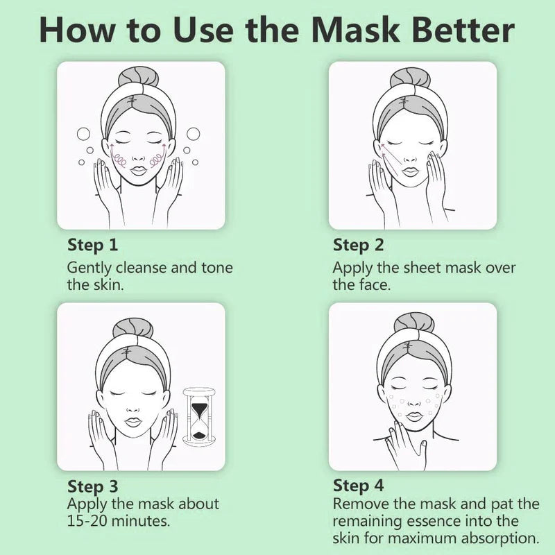 SADOER / Bioaqua Bundle of 12pcs & 15pcs Facial Face Sheet Mask, Hydrating, Radiance Boost, Calming, Moisturizing, Skin Care Sheet Masks
