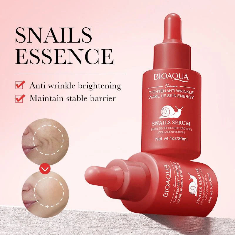 Bioaqua 3pcs/set Turmeric Snail Nicotinamide Moisturizing Face Serum 30ml BQY84069