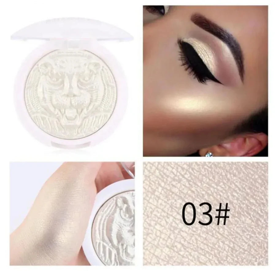 Miss Rose Leopard Print Shimmer Highlighter Pressed Powder Highlighter