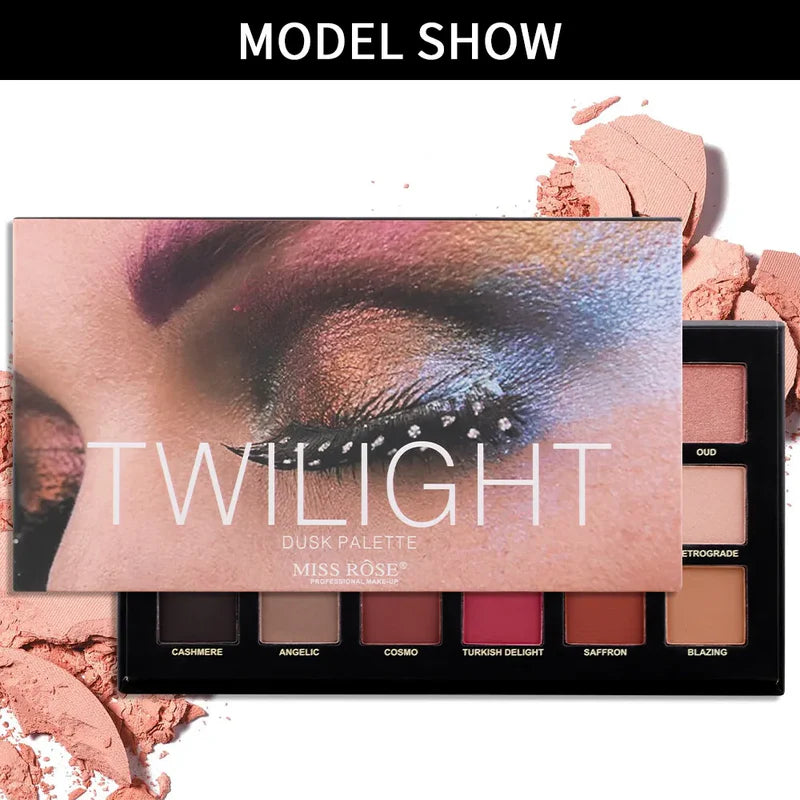 Miss Rose Twilight Dusk Eyeshadow Palette Professional Makeup 19.8g 7001-013L