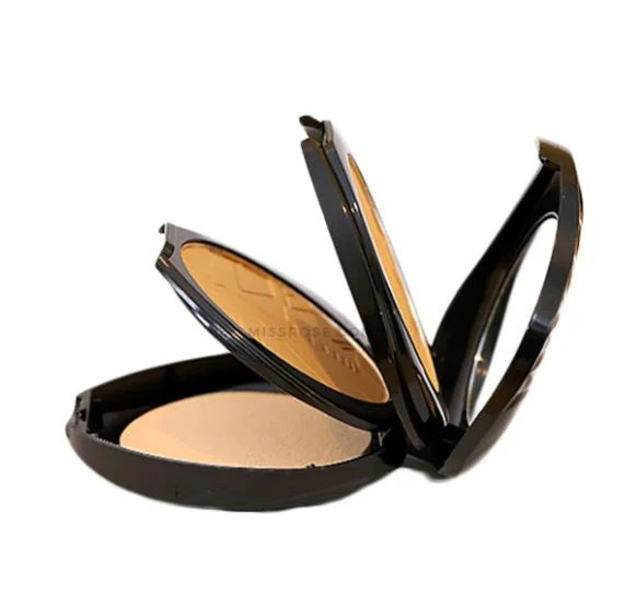 Miss Rose Elegant Black Triangle Compact Powder Hydrating Finish, Full Coverage, Pressed Powde