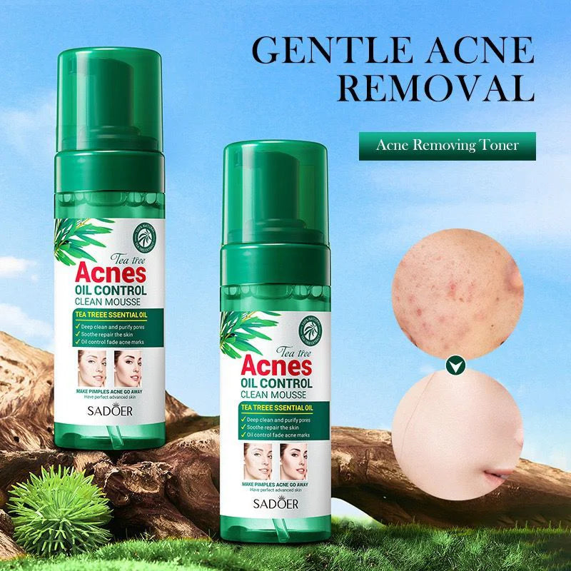 Sadoer Acnes Tea Tree Mousse Facial Cleanser Refreshing & cleaning Skin 150g - SD62685