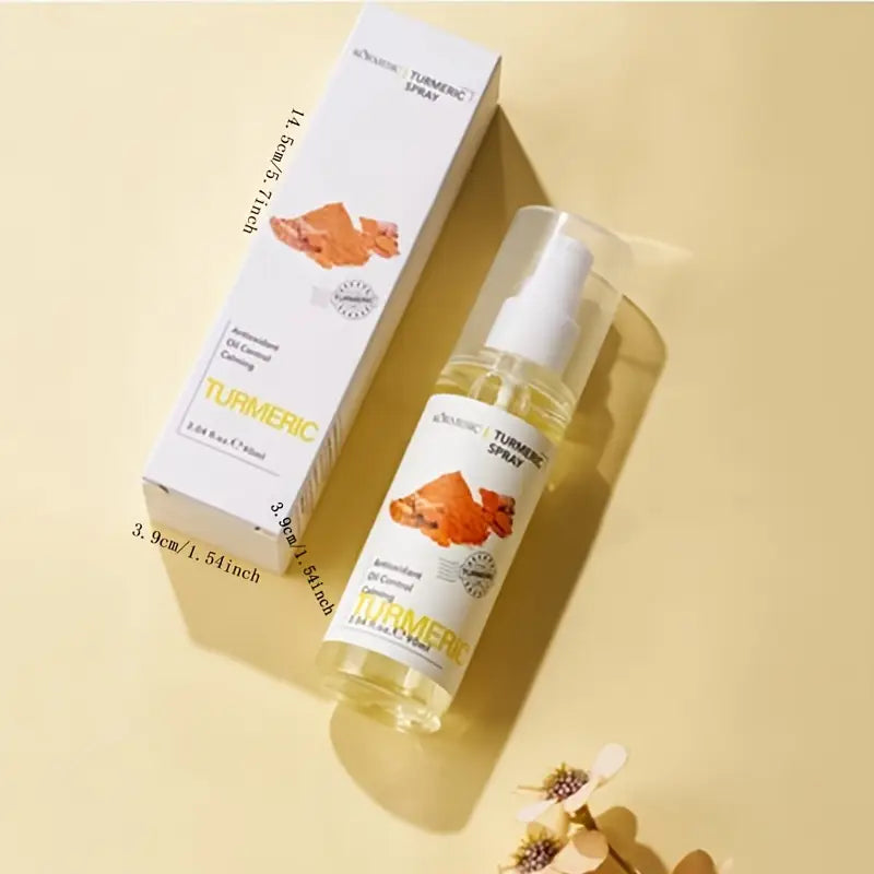 KORMESIC Turmeric Soothing Clear Turmeric Mist Spray Vitamin C Moisturizing Mist for Face, Deep Cleansing, Firming, Wrinkle Reducing, Acne Clearing, Dark Spot Fading 90ml