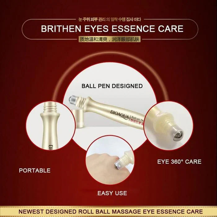 BIOAQUA Eye Roll Ball Eye Esence Roller Anti Wrinkle Remove Dark Circles BQY51261