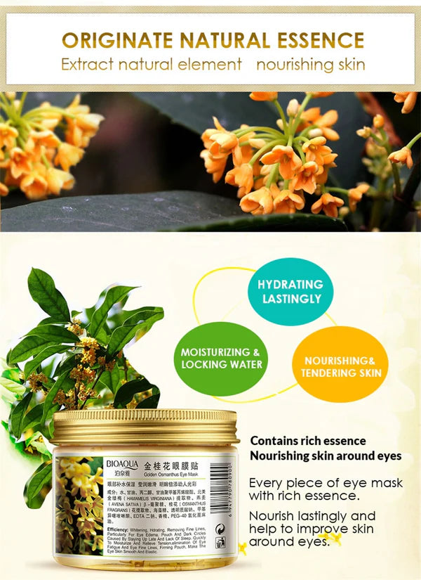 Bioaqua - Gold Eye Mask Patch for Women Dark Circle Gel (80 PATCH)-BQY57829