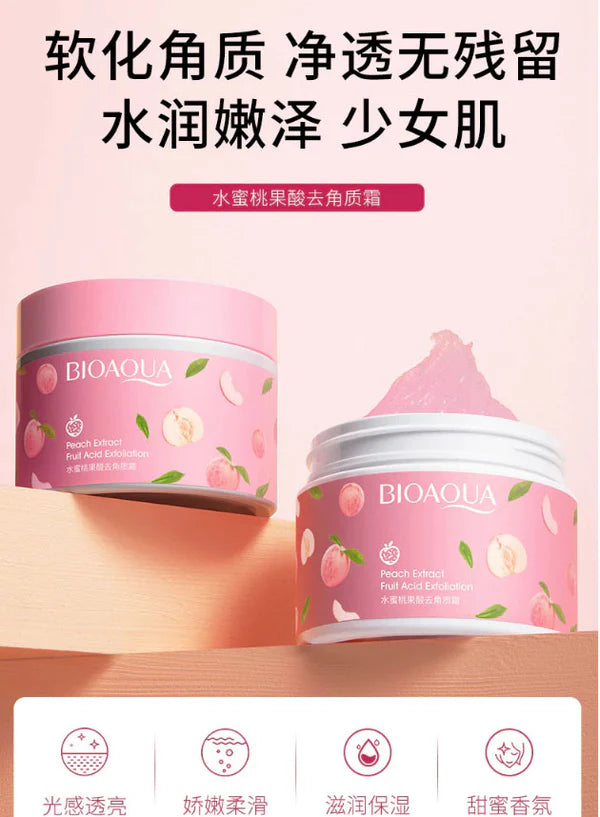 BIOAQUA Peach Extract Exfoliating Face Gel Glowing Moisturizing Peach Gel 140g BQY72646/BQY07803
