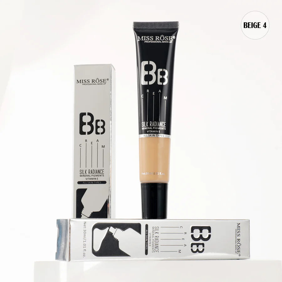 Miss Rose Silk Radiance Mineral Pigments All Skin Type Vitamin E Long-lasting BB Cream