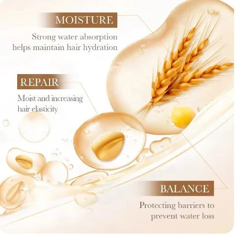 Bioaqua Pack Of 20pcs Rice Raw Pulp , Added Rice Extract Hair mask 10g Sachet For Girls and For Women BQY96544