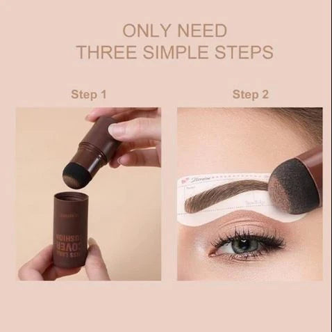 Pack of 2 Instant Hair Root Touch-Up & Eyebrow Filler Stick – Waterproof Hairline Shadow Powder & Retouching Cream for Gray Coverage