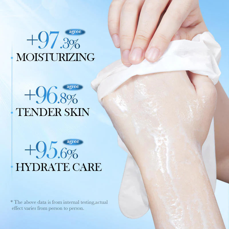 SADOER Coconut Oil Hand and Foot Mask Set - Deep Moisturizing & Exfoliating Spa Treatment - 40ml/Pair