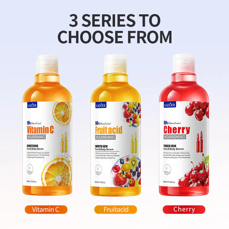 SADOER Fruit Acid Smooth Skin Face & Body Serum 500ml