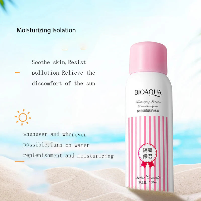 BIOAQUA Waterproof & Oil Control Moisturizing Isolation protective Glowing Body spray- 150ml BQY61831