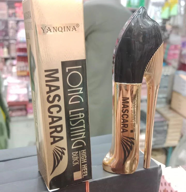 Yanqina High Heel Long Lasting Mascara – Jet Black Volume & Curl