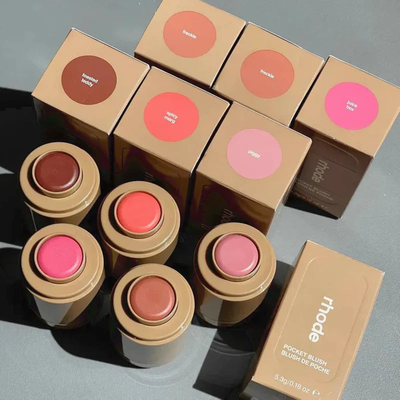 1 Pc Rhode Pocket Blush Rouge Stick Freckle  Lips and Cheeks for Both Makeup