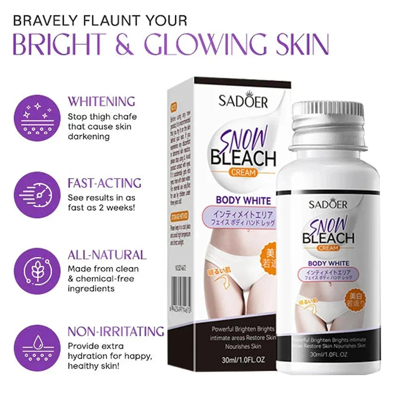 Sadoer snow bleach cream whitening cream for armpits and between legs armpit whitening cream SD14672