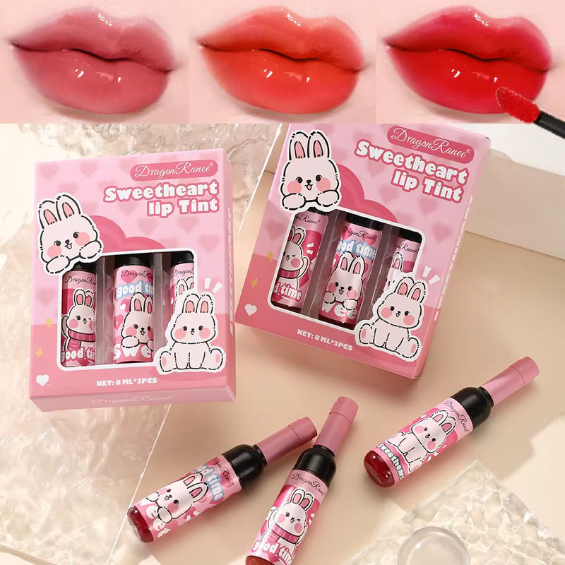 Dragon Ranee 3pcs Sweetheart Lip Tint Set DR158