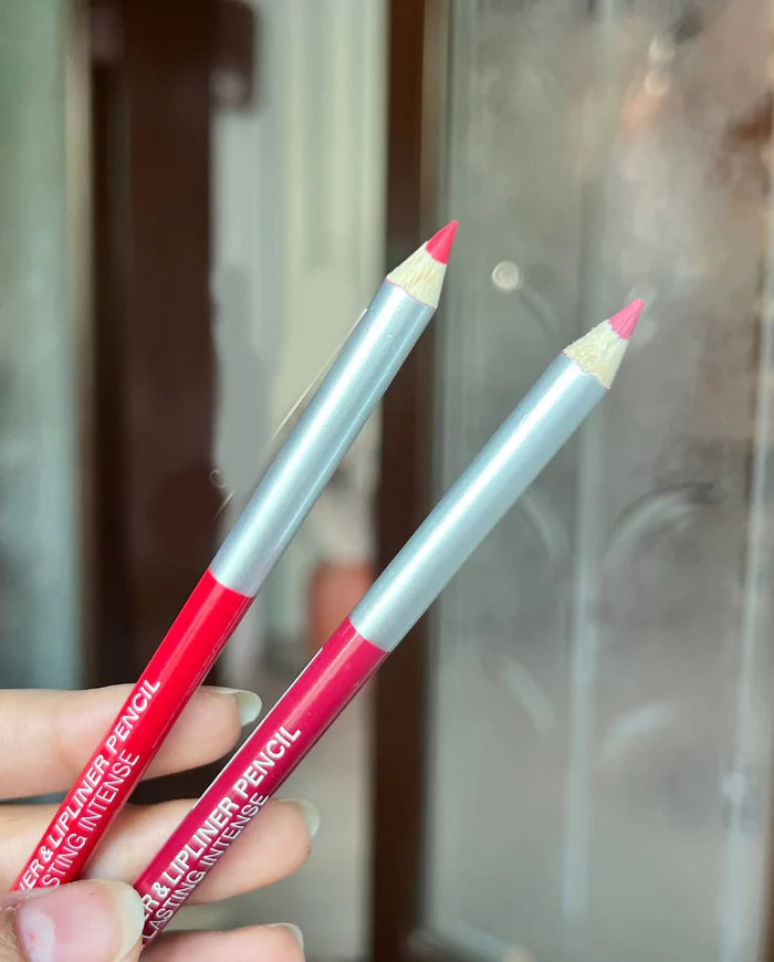 Pack of 06 pcs Long LastingEyeliner & lipliner Thick Pencil