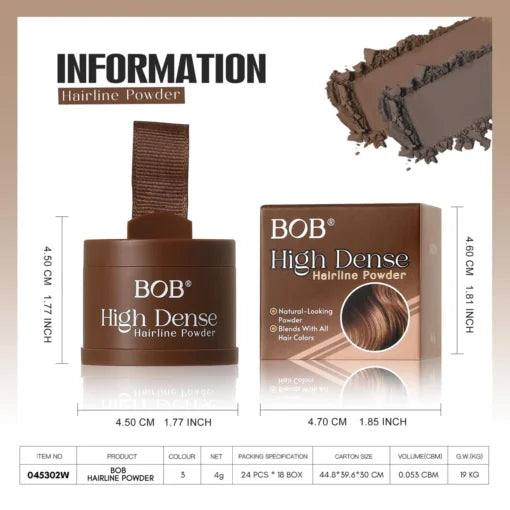 BOB Hairline Powder Hair Line Shadow Cover Up Fill In Thinning