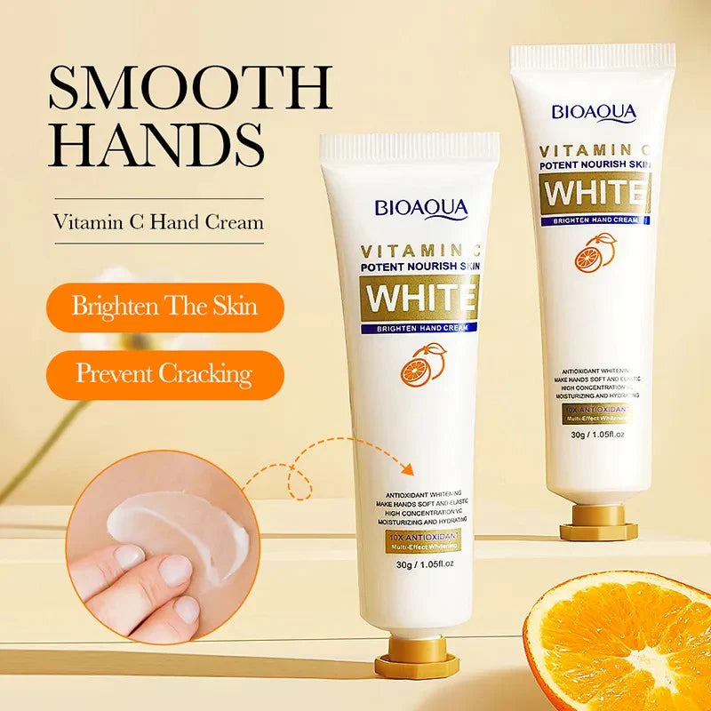 BIOAQUA Vitamin C Hand Cream Glow Brighten Hands Skin Care Fruity 30g BQY33406