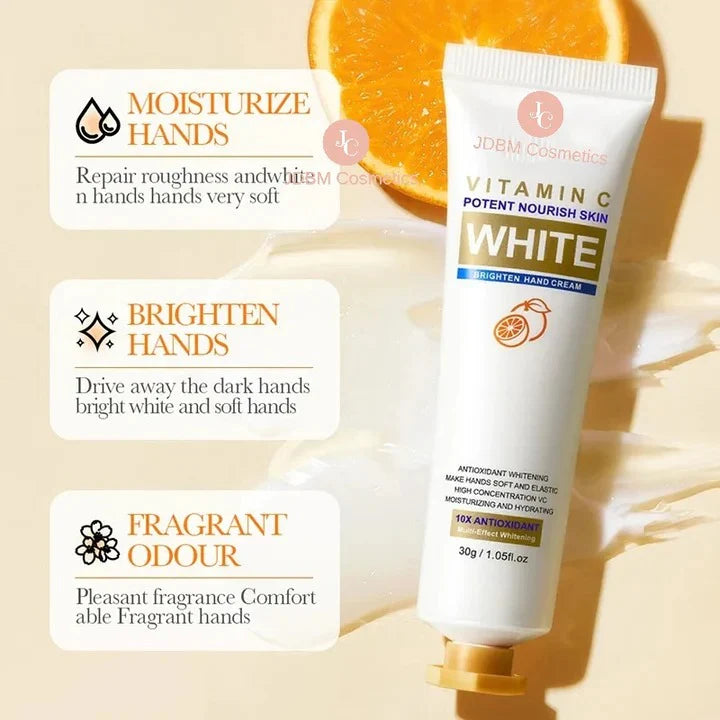 BIOAQUA Vitamin C Hand Cream Glow Brighten Hands Skin Care Fruity 30g BQY33406