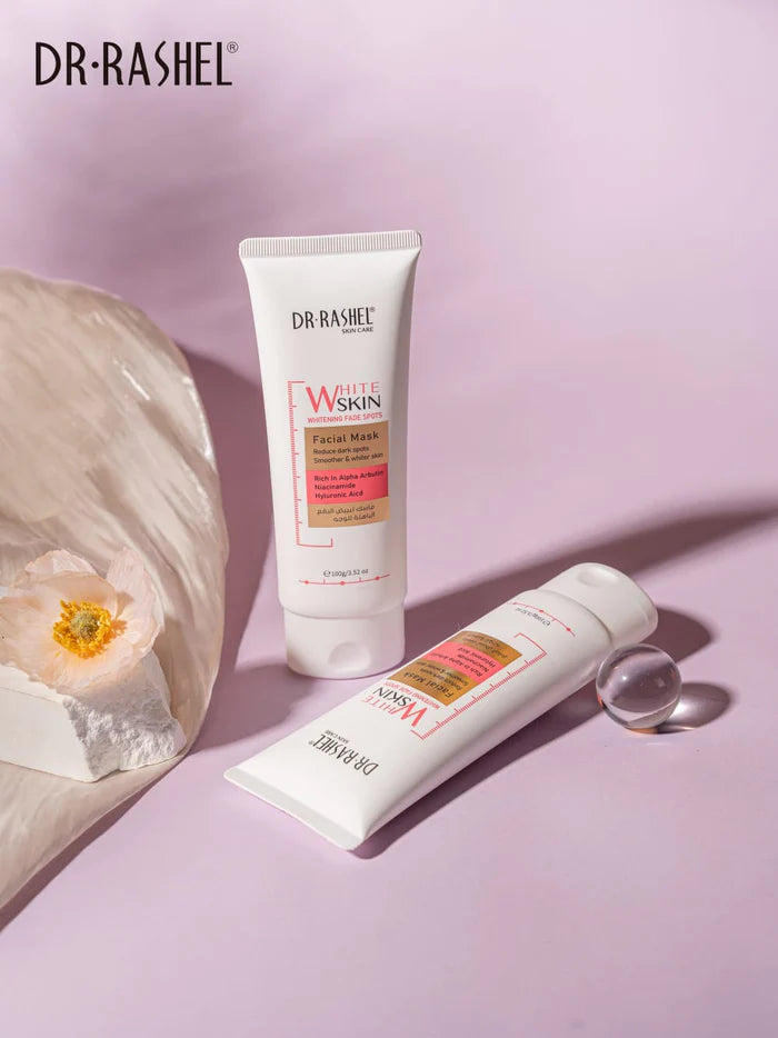 Dr.Rashel Skin Care White Skin Whitening Fade Spot Facial Mask For Deep Exfoliation Reduce Spots & Melanin 100g DRL-1835
