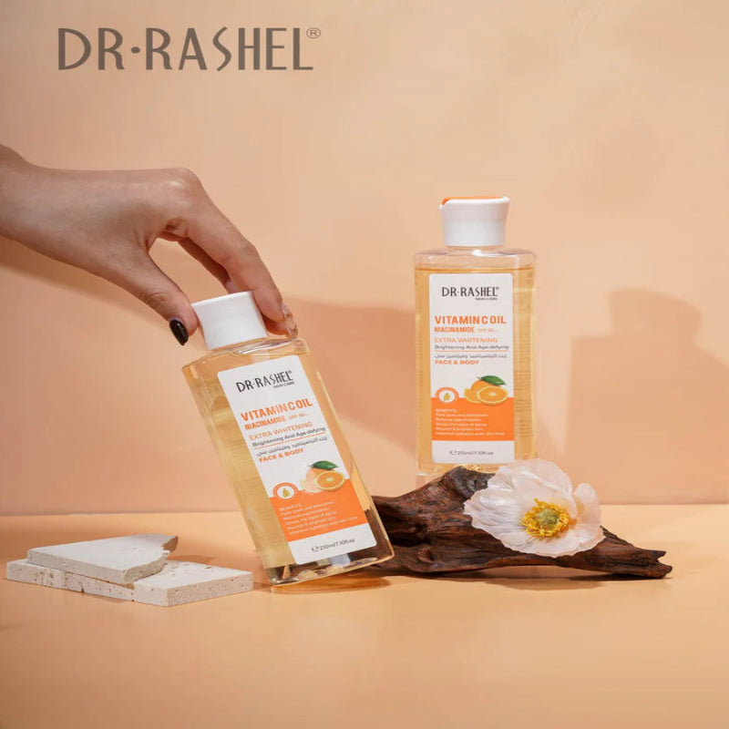 DR.RASHEL Skin Care Moisturizing Whitening Lightening Dark Spots Vitamin C Oil For Face And Body