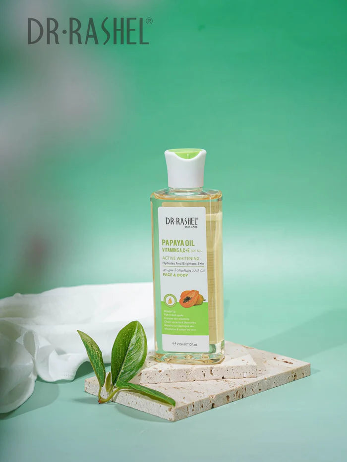 DR.RASHEL Skin Care Moisturizing Whitening Lightening Dark Spots Papaya Oil For Face And Body