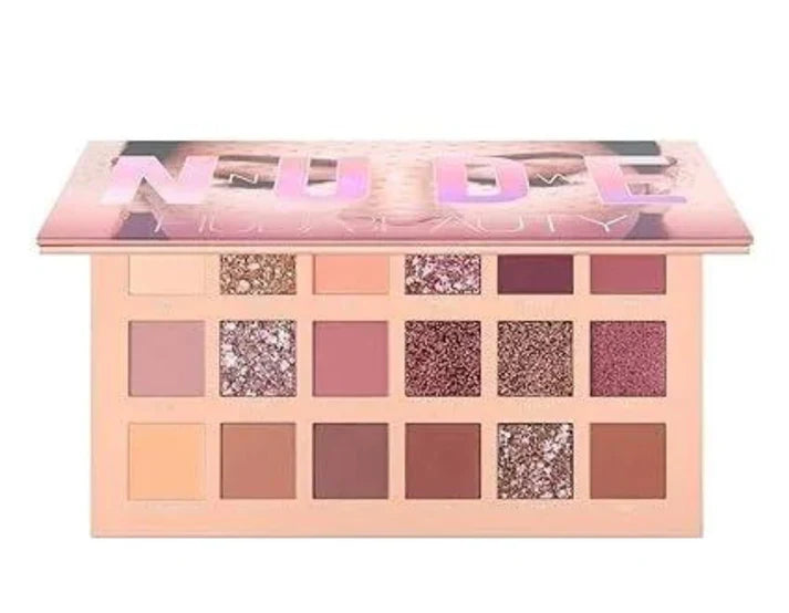 Miss Beauty Shimmer & Shine 2 In 1 Nude Deal 12 Pcs Matte Lipgloss Set + Nude Palette 18 Colors