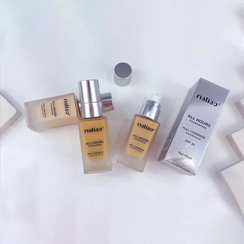 Maliao All Hours SPF30 Foundation Mat Lumineux - Luminous Matte, Full Coverage, Waterproof, Ultimate Radiant
