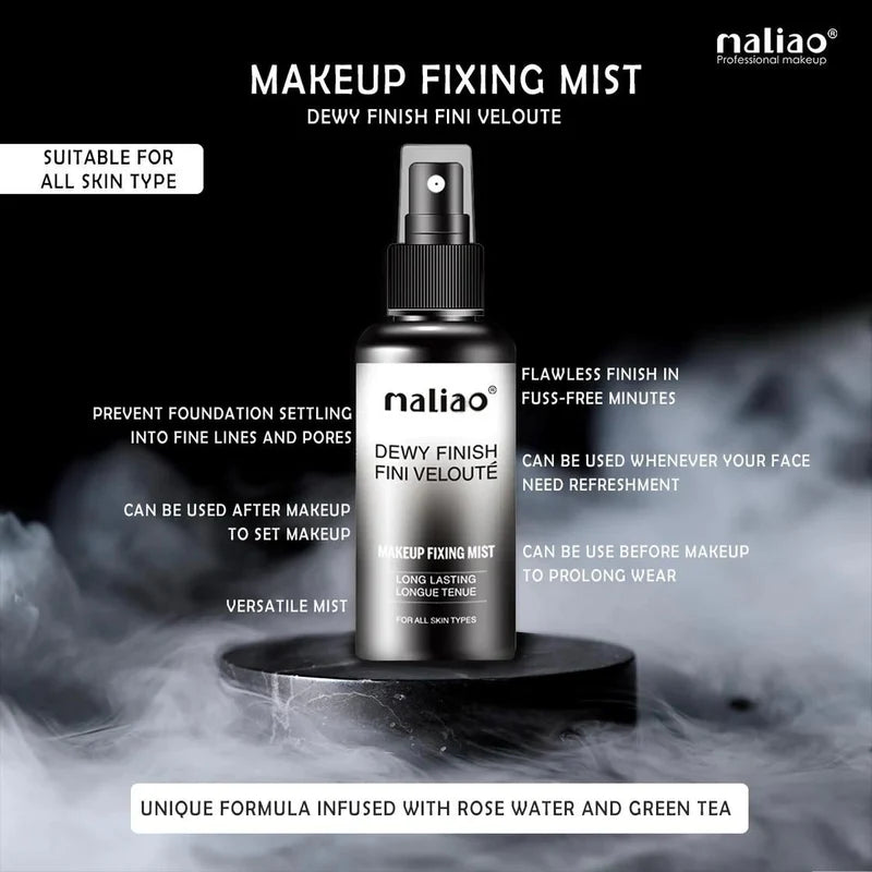 Maliao Dewy Finish Makeup Fixing Mist – Hydrating, Long-Lasting Glow for Flawless Skin 80ml