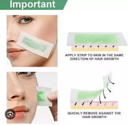 Apk 10pcs Face Wax Strips Facial wax strip 10 Strips