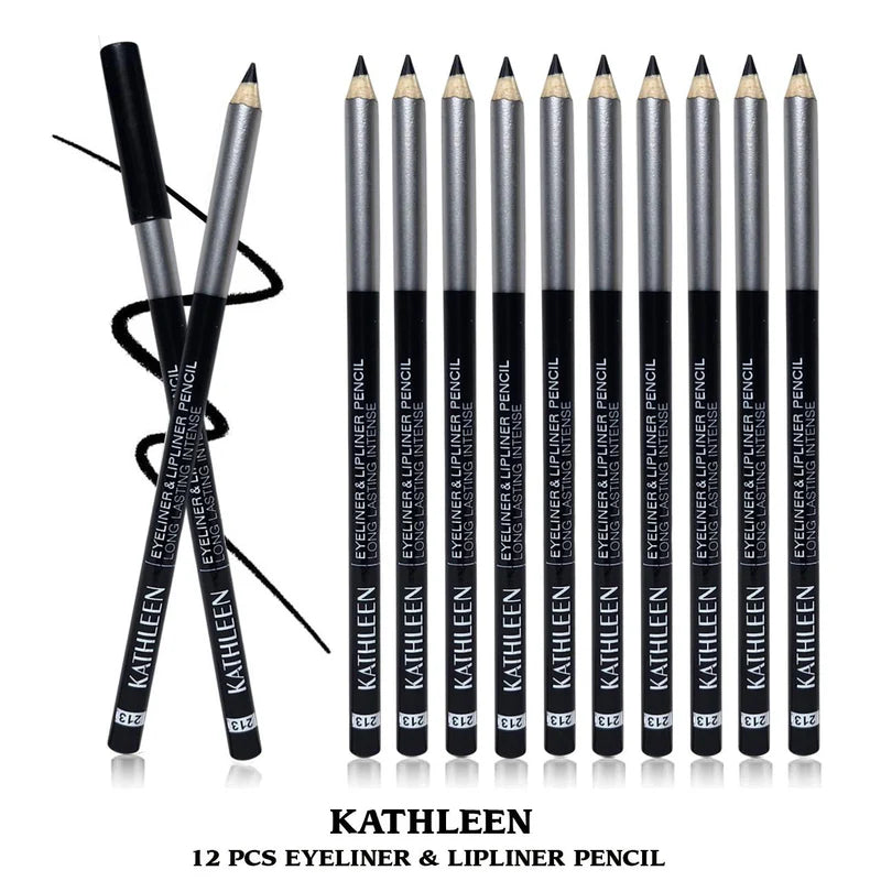 Kathleen 06 Pcs Black Eye liner Pencil
