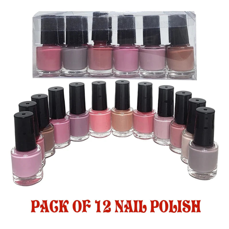 Matte Peel-Off Nail Polish Collection – 12 Vibrant Colors, Eco-Friendly Formula (Nude)