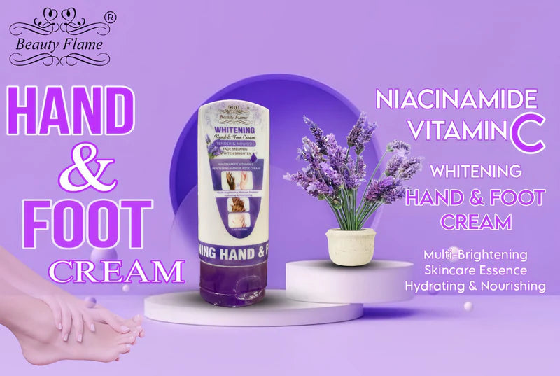 BEAUTY FLAME Hand And Foot Whiteing Niacinamide And Vitamin C Cream 100g