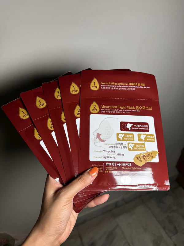 YU Skin 1 Pc Absorption Tight Mask | 2-Step Power Lifting & Firming Facial Sheet Mask
