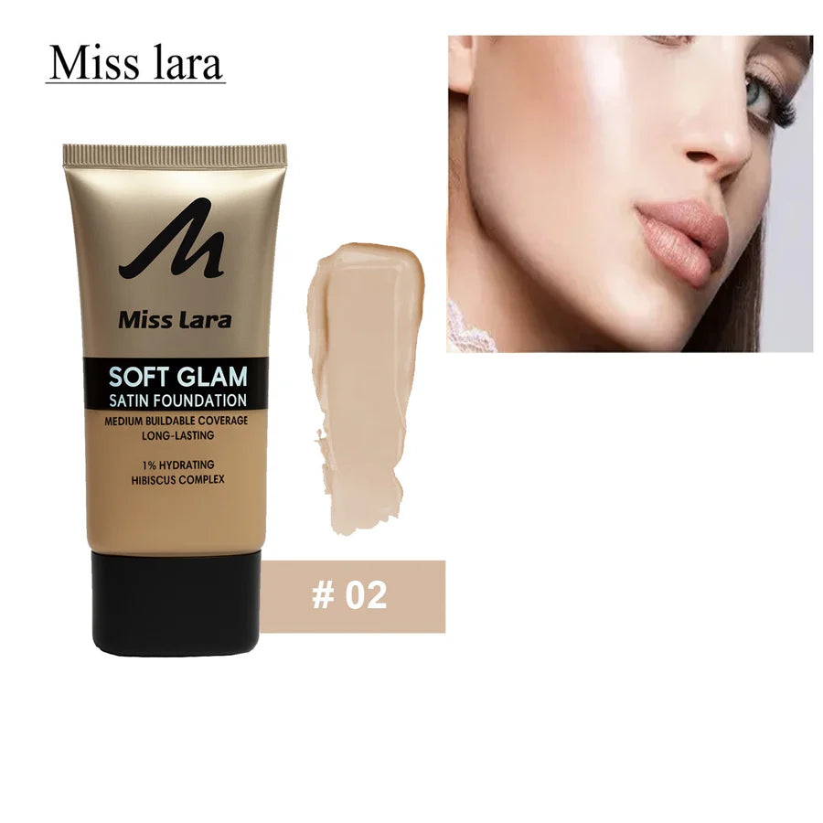 Miss Lara Soft Glam Satin Foundation – Medium Buildable Coverage