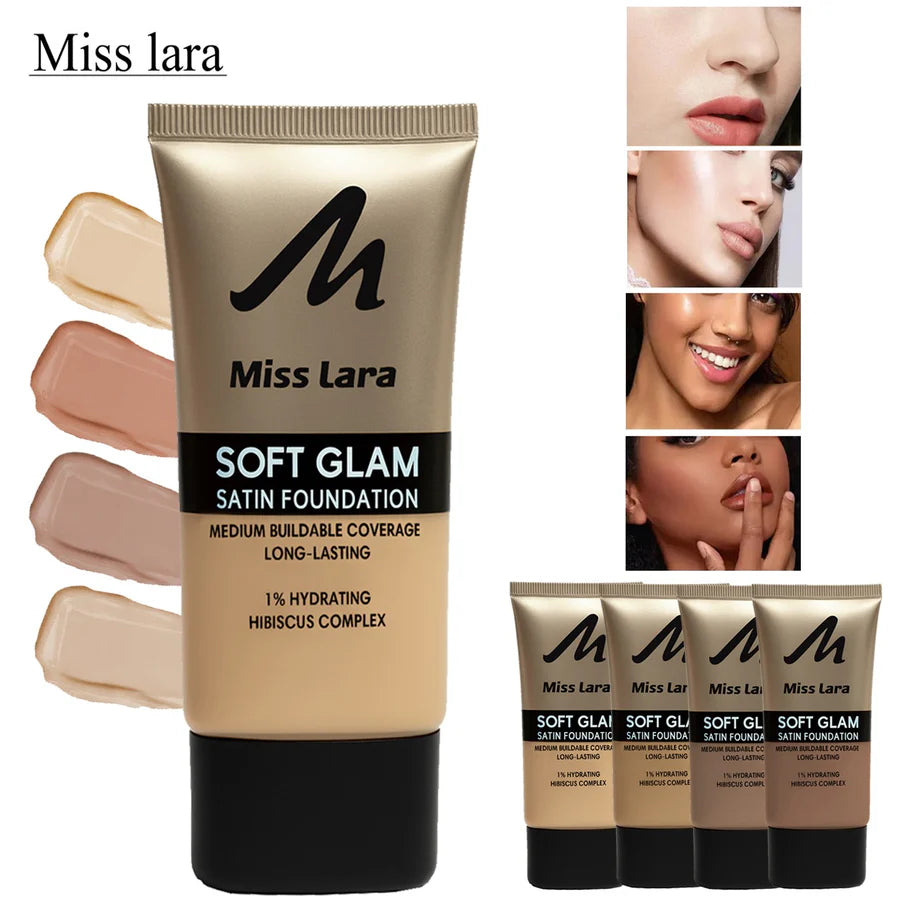 Miss Lara Soft Glam Satin Foundation – Medium Buildable Coverage